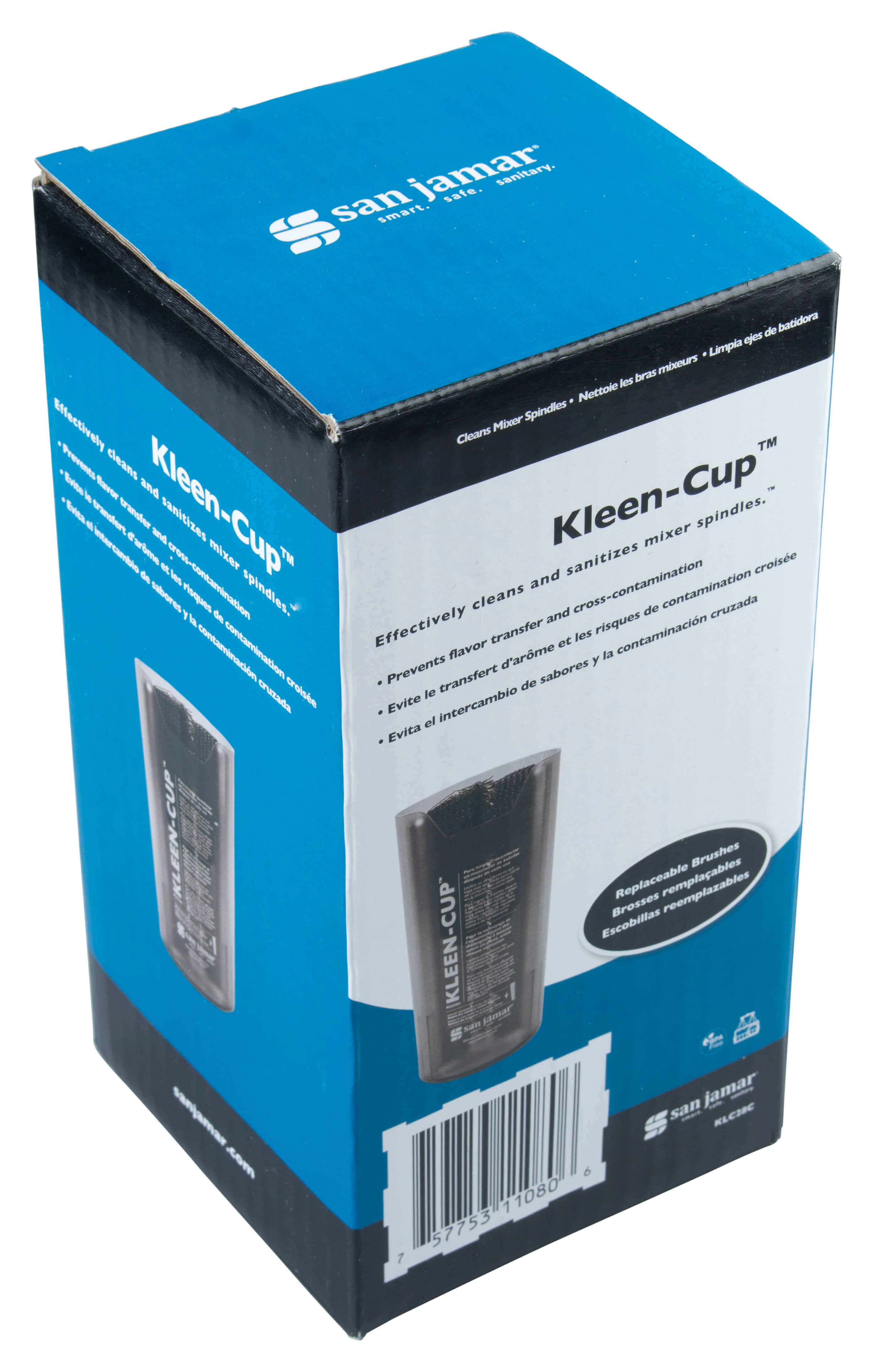 Kleen-Cup spindle cleaner and sanitizer