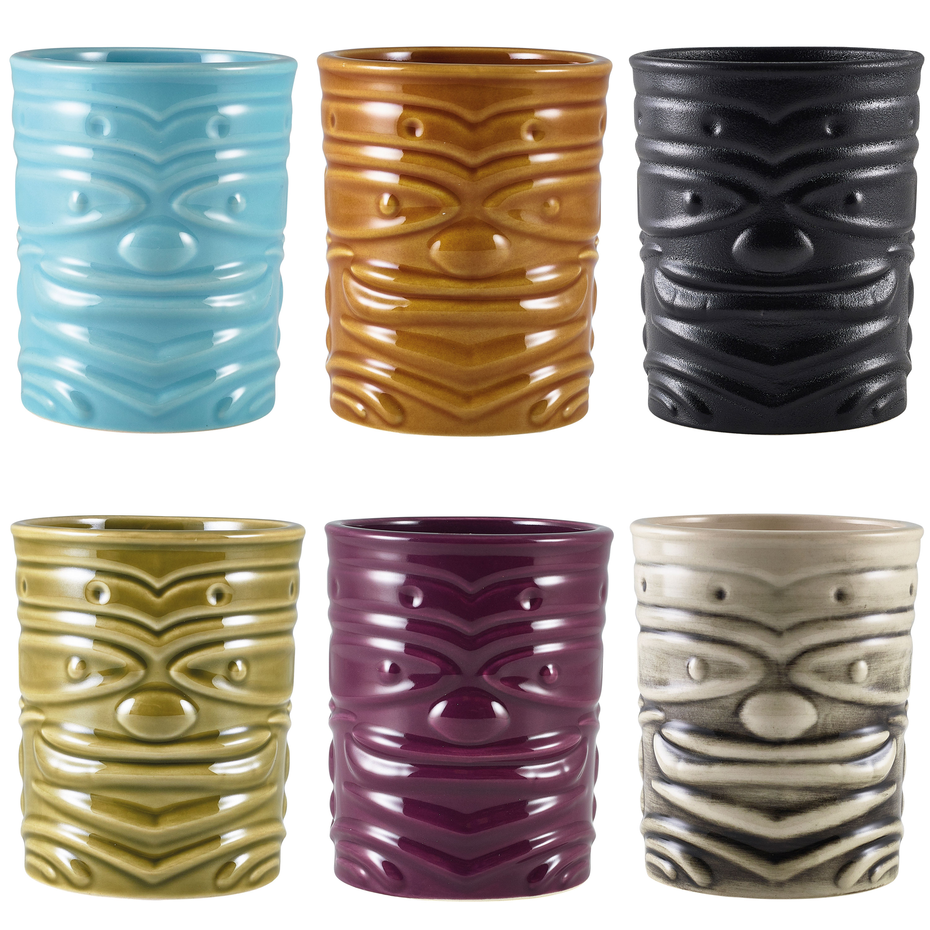 Tiki Mug Face, various colors - 360ml