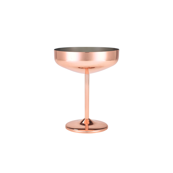 Cocktail Coupe Glass, stainless steel, copper-colored- 300ml Cocktail Coupe Glass, stainless steel, copper-colored- 300ml