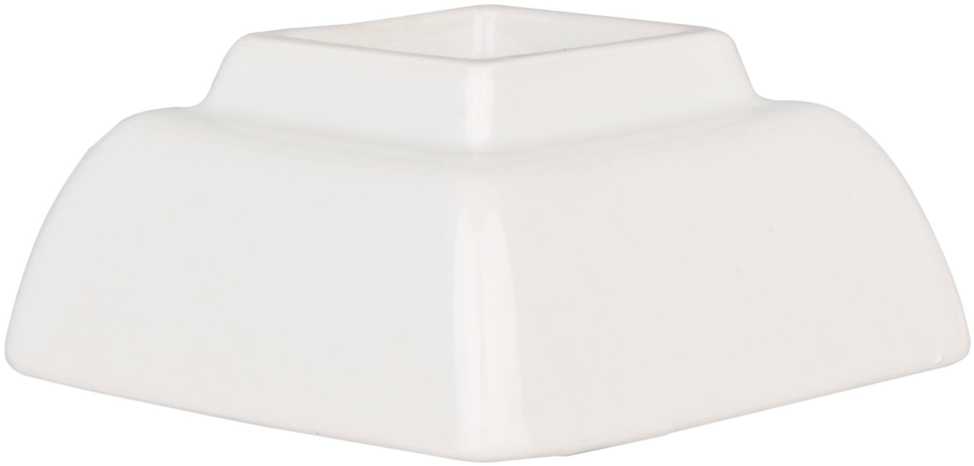 Dip bowl square, porcelain, white - 7x7x4cm