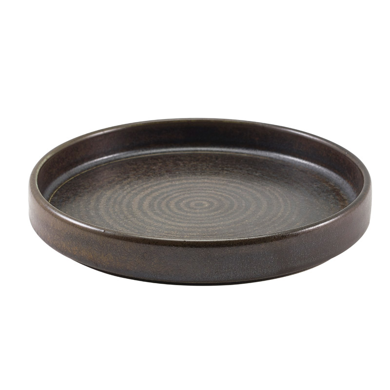 Presentation plate Terra Cinder Black - 18 cm (6 pcs.)