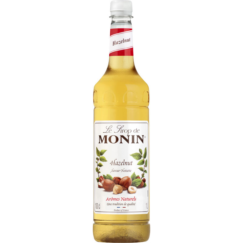 Hazelnut - Monin Syrup, PET bottle (1,0l) Hazelnut - Monin Syrup, PET bottle (1,0l)
