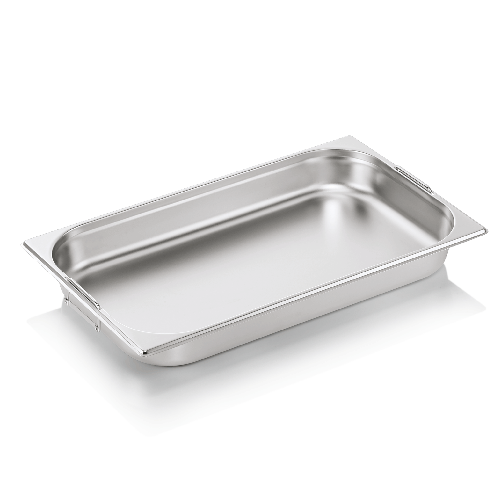 GN 1/1 container, with drop handles, CNS - 6,5cm (GN CORE series)