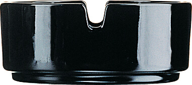 Ashtray glass, Arcoroc - black (8,5cm)