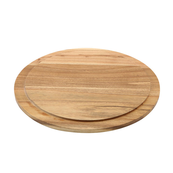Cake board / round serving board, acacia wood - 33cm