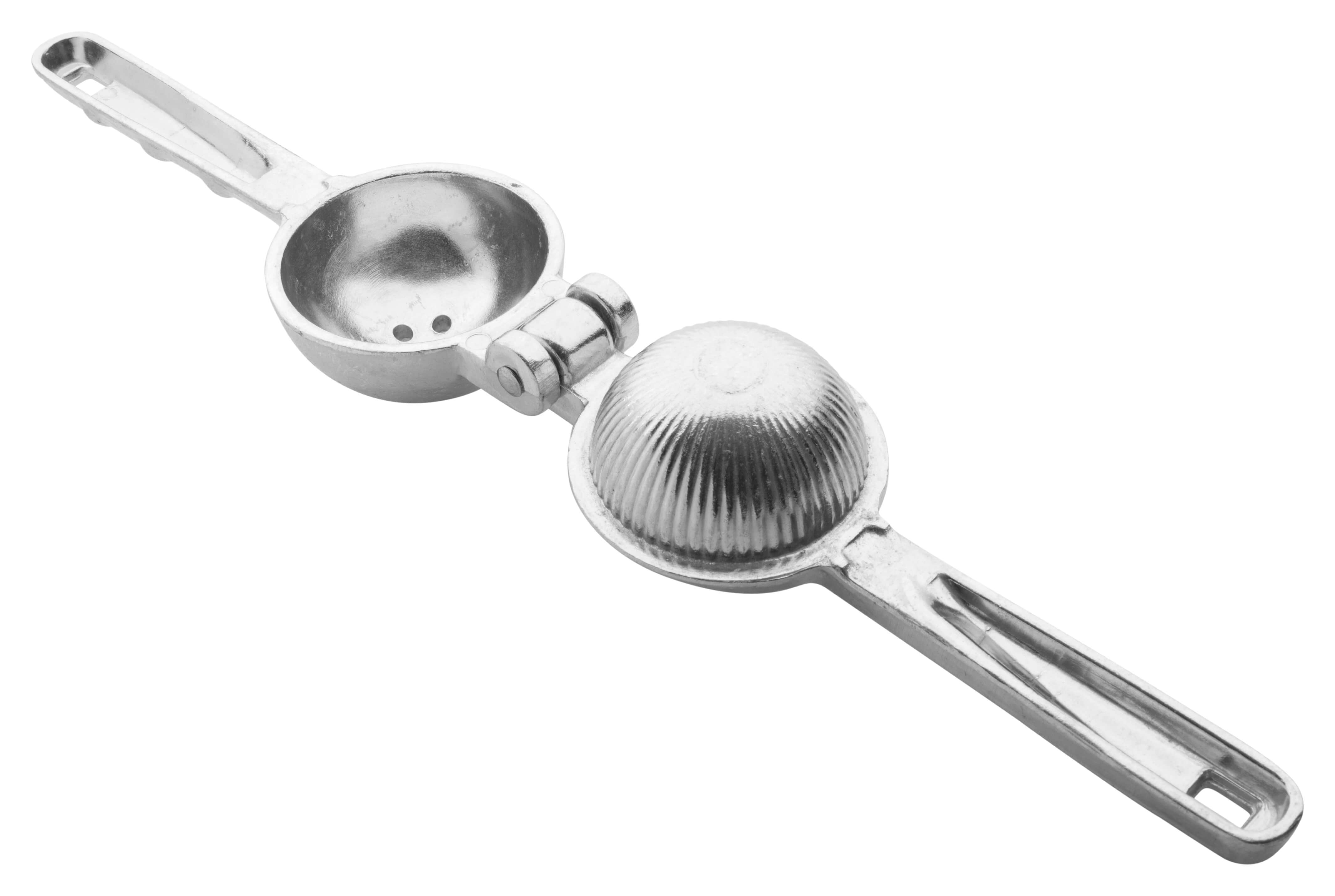 Lime squeezer (mexican elbow), silver - aluminium alloy