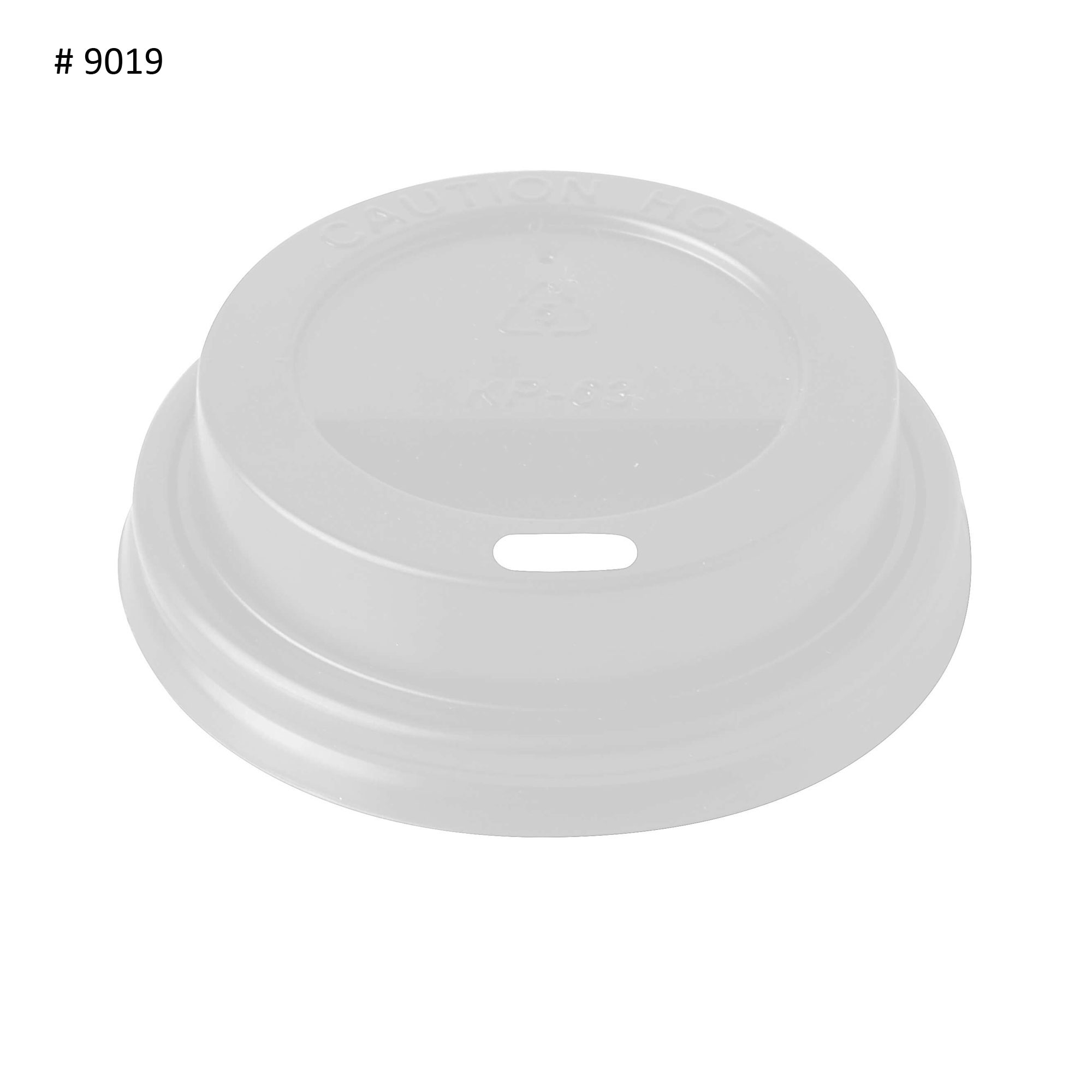 Lids for Espresso cups, plastic white - 6cm (50 pcs.)