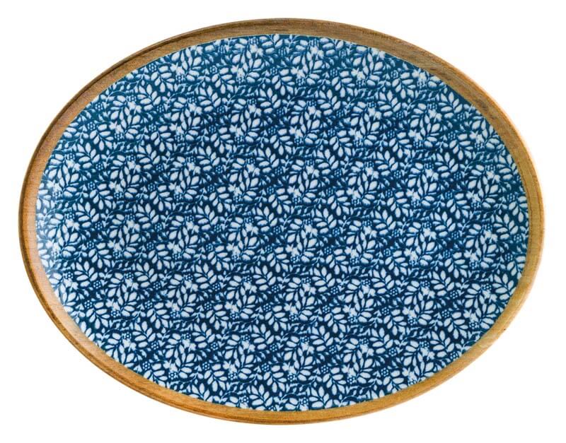 Bonna Lupin Moove Oval plate 31x24cm blue - 6 pcs.