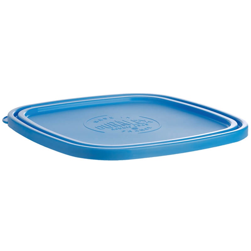 PE-lid blue Lys Carré, Duralex - 20,1x20,1cm (1 pc.)