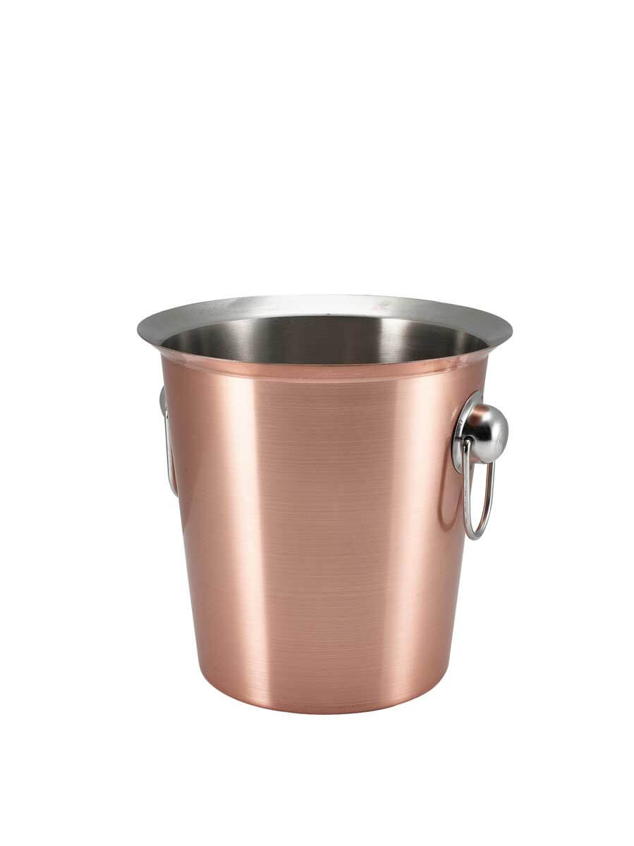 Bottle cooler, stainless steel, copper-colored - 20cm