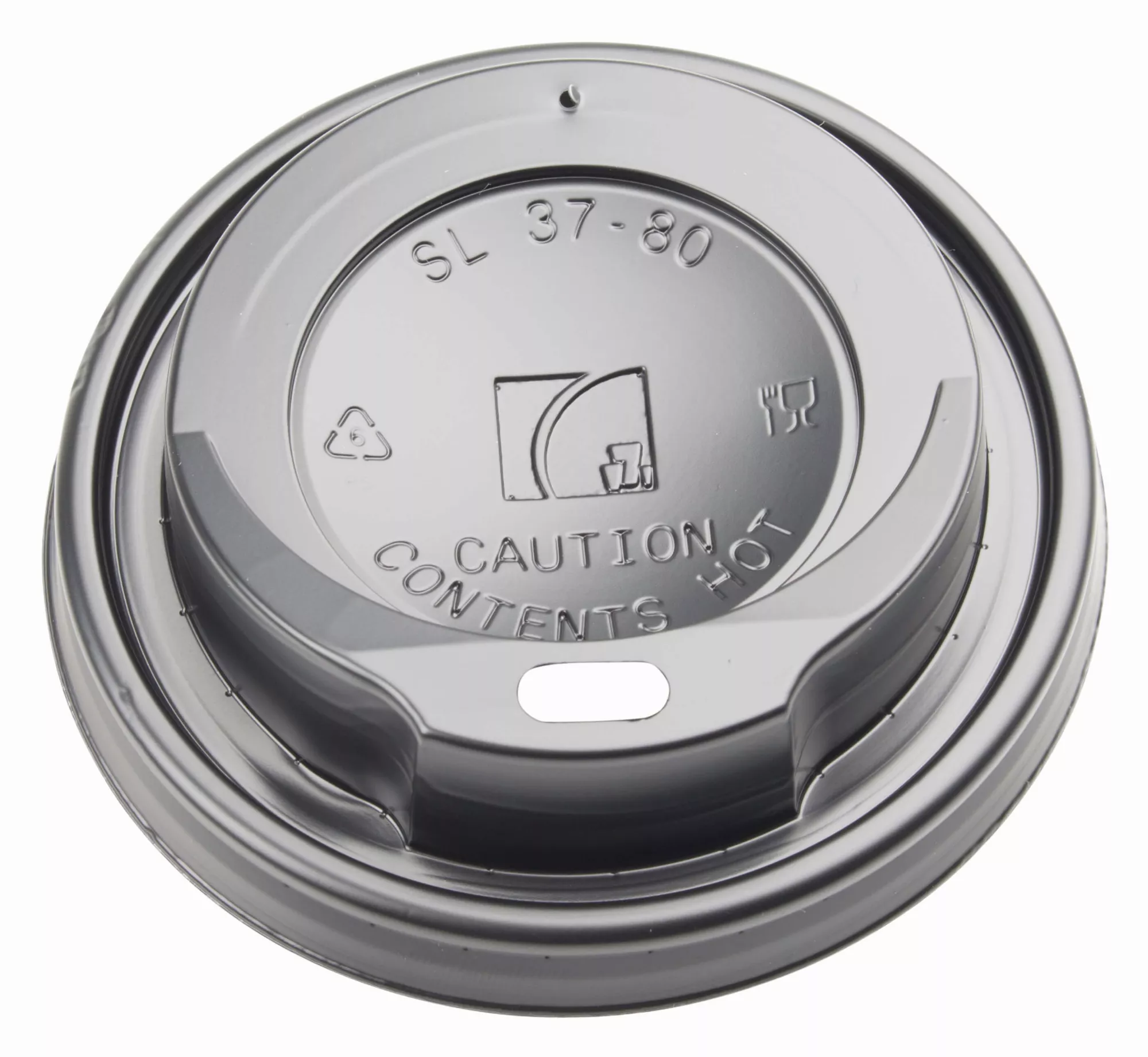 0,2l Coffee cup lid black, Eco - 100 pcs. 0,2l Coffee cup lid black, Eco - 100 pcs.