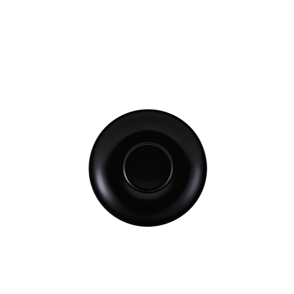 Saucer porcelain matte black – 13,5 cm (6 pcs.)