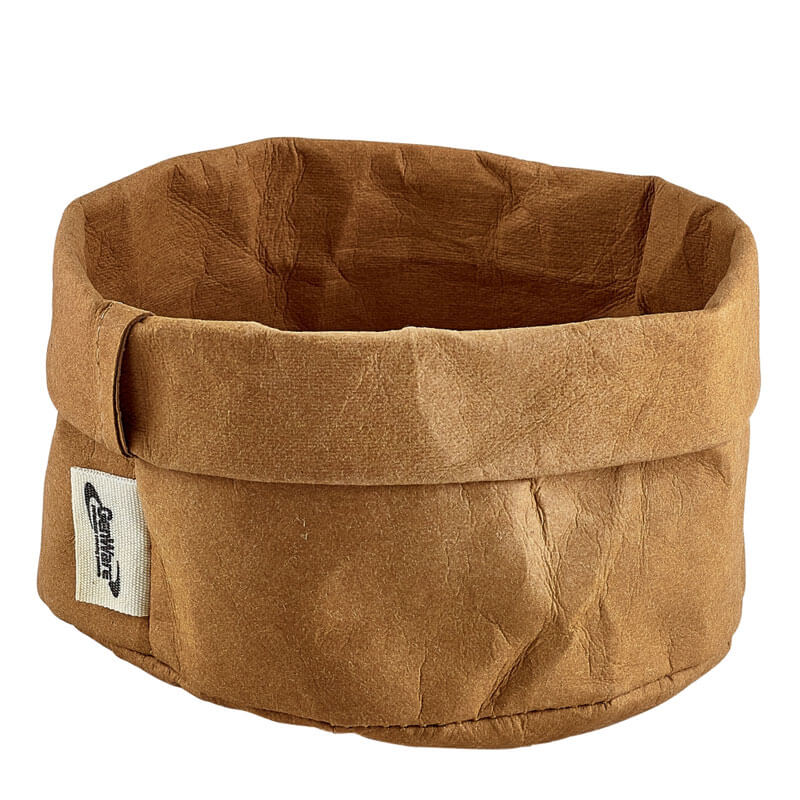 Washable Paper Bag, brown - 13x10cm