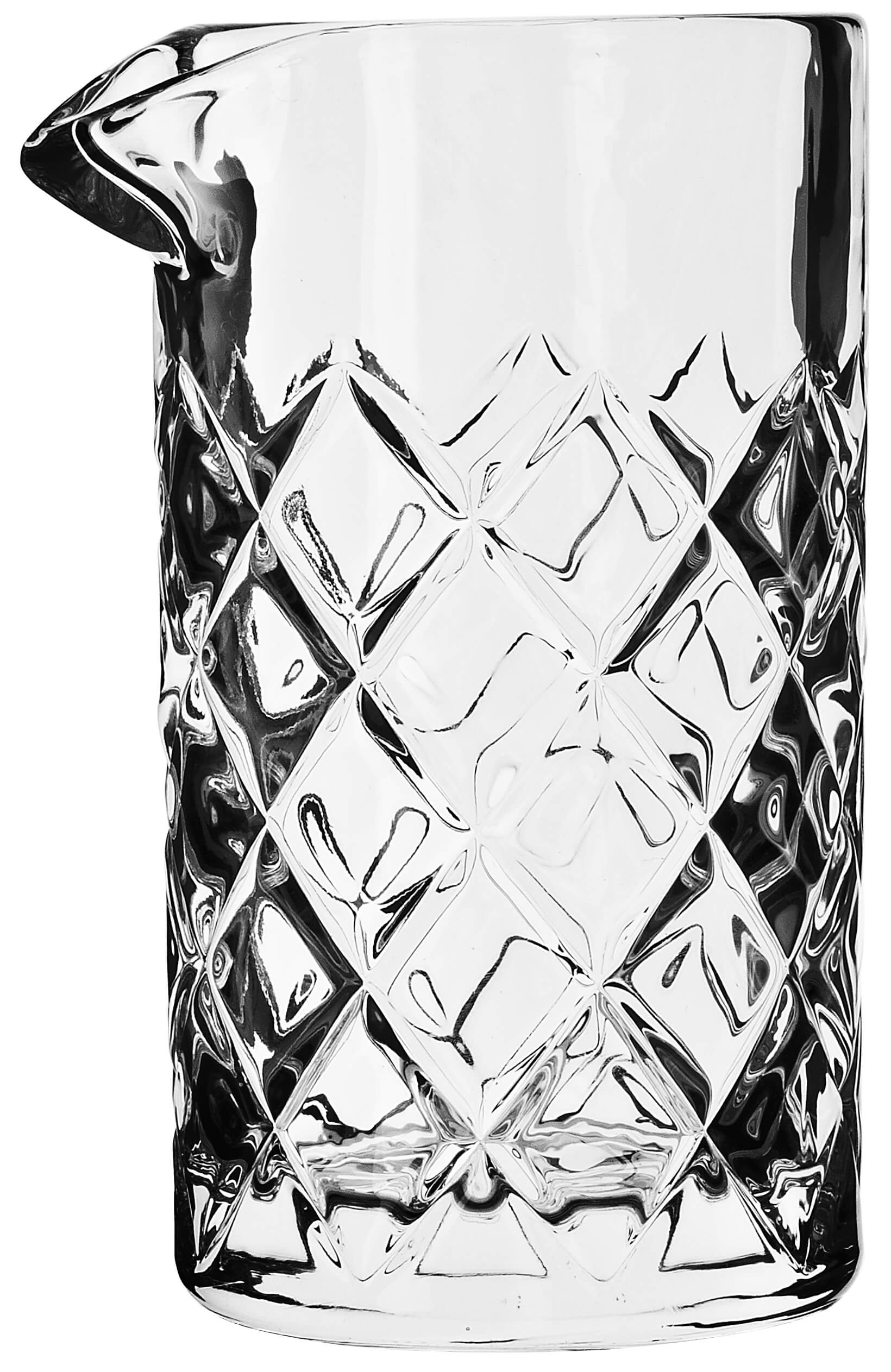 Mixing glass diamond cut tall, with pouring lip, Prime Bar - 770ml