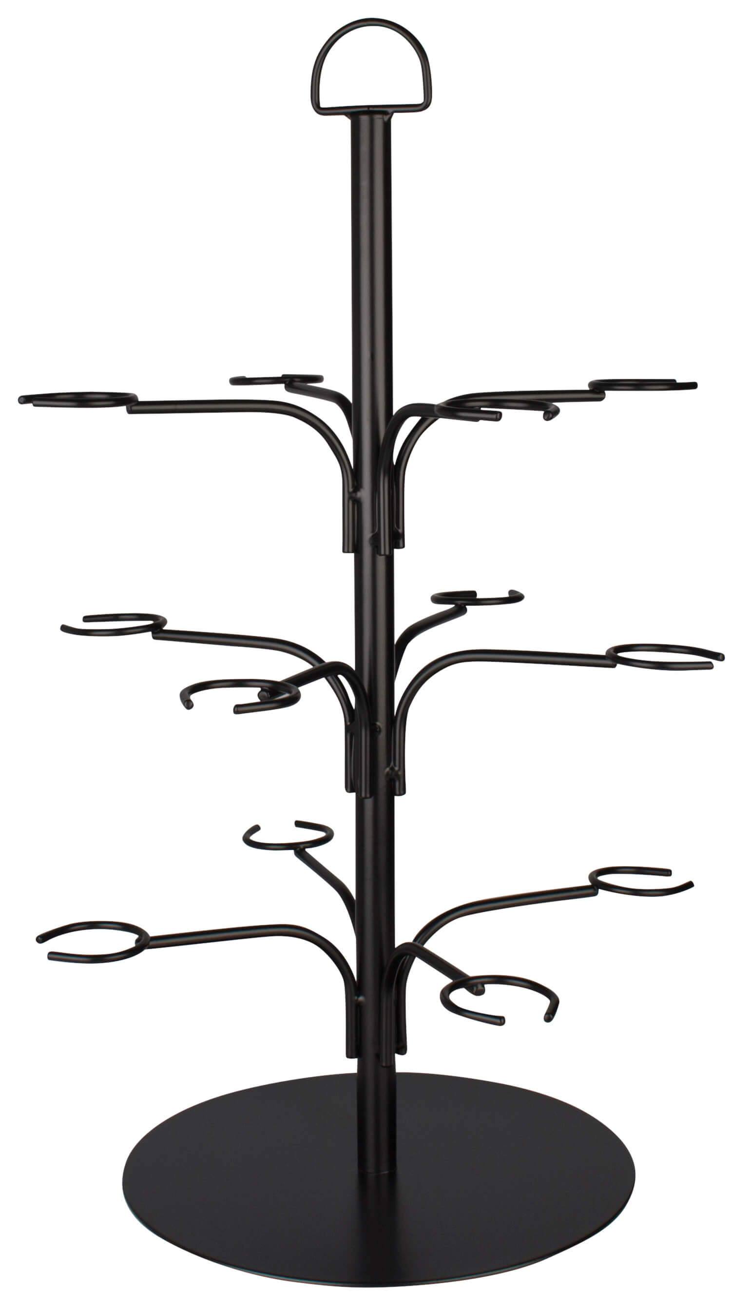 Cocktail tree for 12 glasses - black