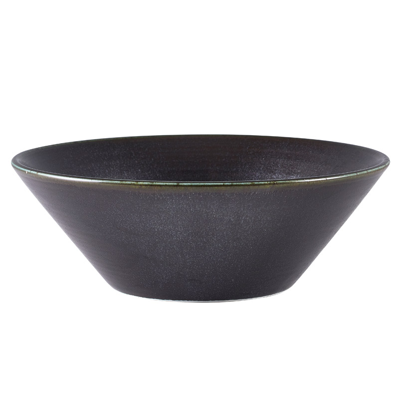 Conical bowl Terra Cinder Black – 19,5 cm (6 pcs.)