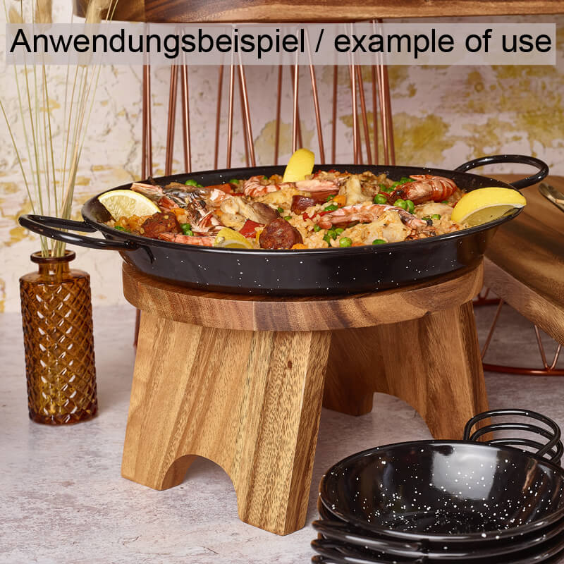 Round Buffet Riser, acacia wood - 25cm Round Buffet Riser, acacia wood - 25cm