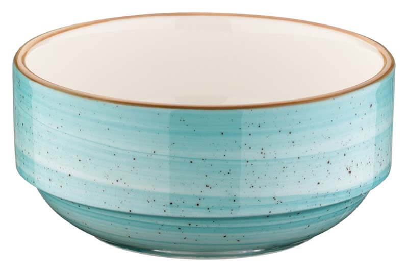 Bonna Aura Aqua Banquet Stackable bowl 12cm turquoise - 12 pcs. Bonna Aura Aqua Banquet Stackable bowl 12cm turquoise - 12 pcs.