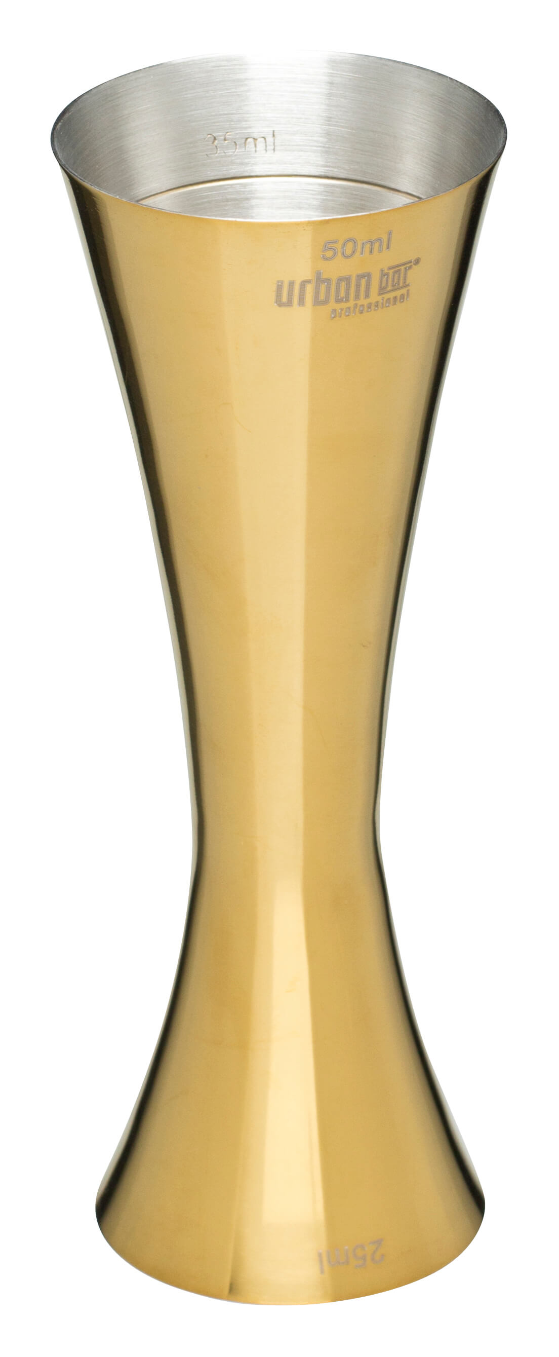 Double jigger Aero, polished, Urban Bar - gold colored (25/50ml)