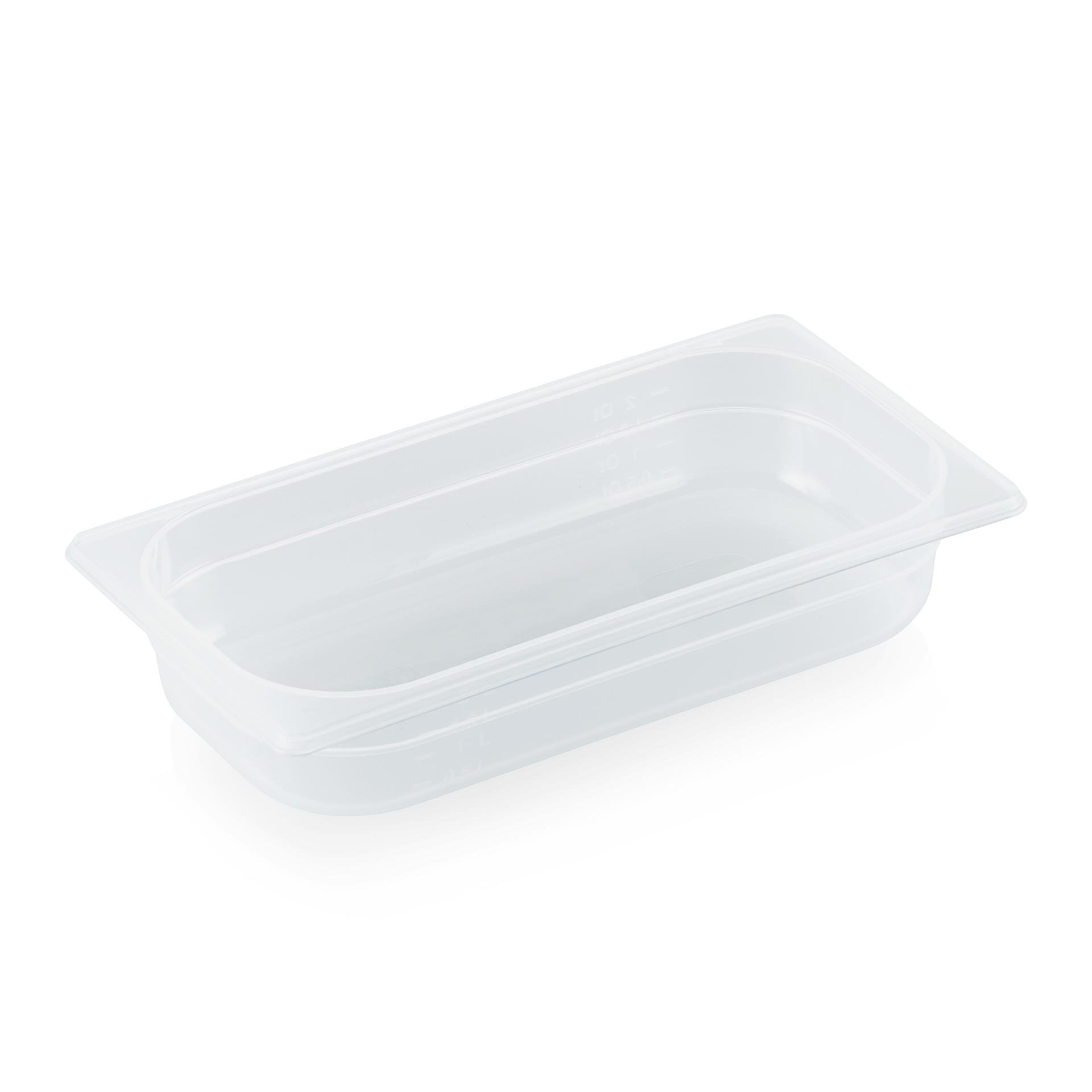 GN 1/3 container with scale, polypropylene - H 6,5cm (GN 84 series)