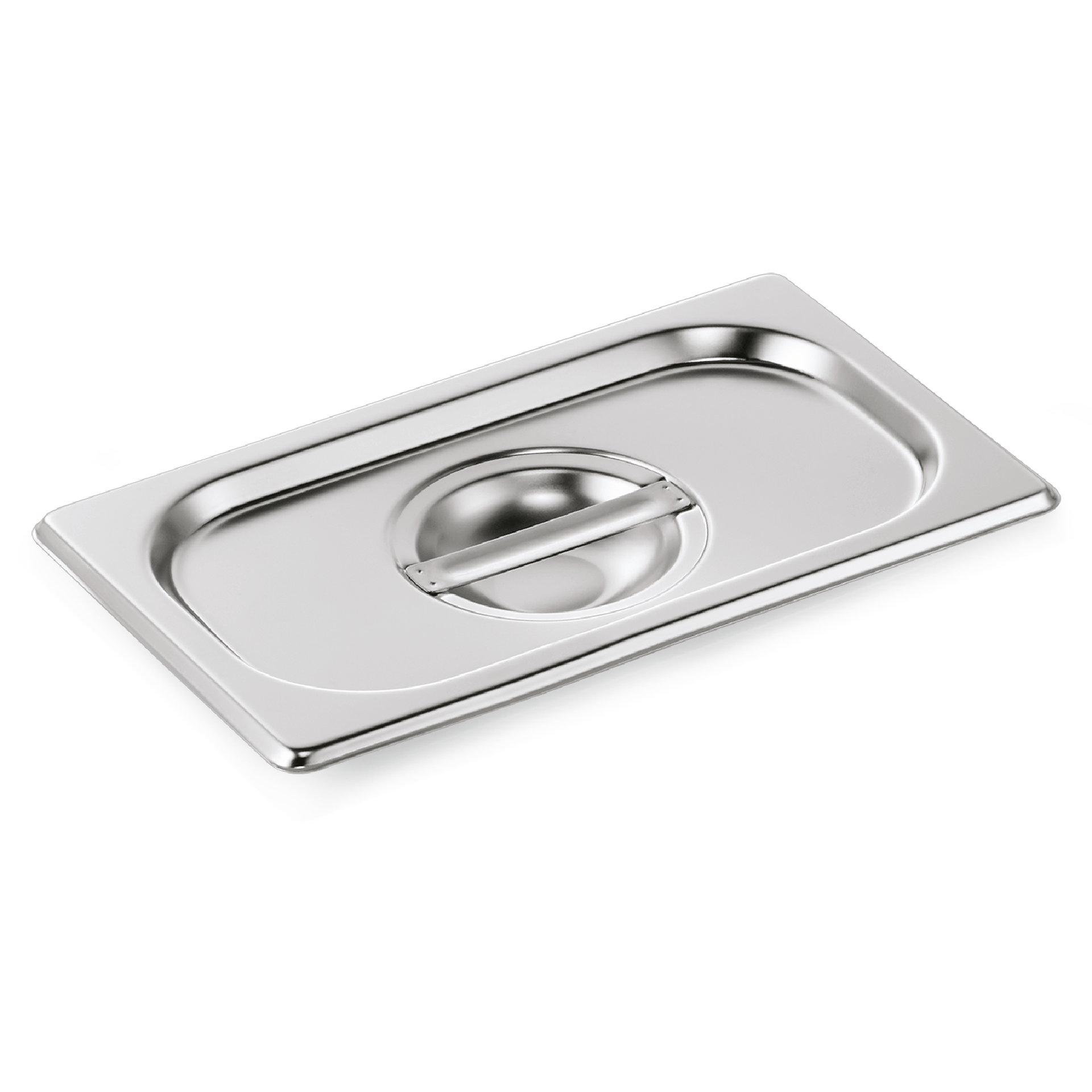 GN 1/4 lid, with spoon recess, CNS (GN CORE series) GN 1/4 lid, with spoon recess, CNS (GN CORE series)