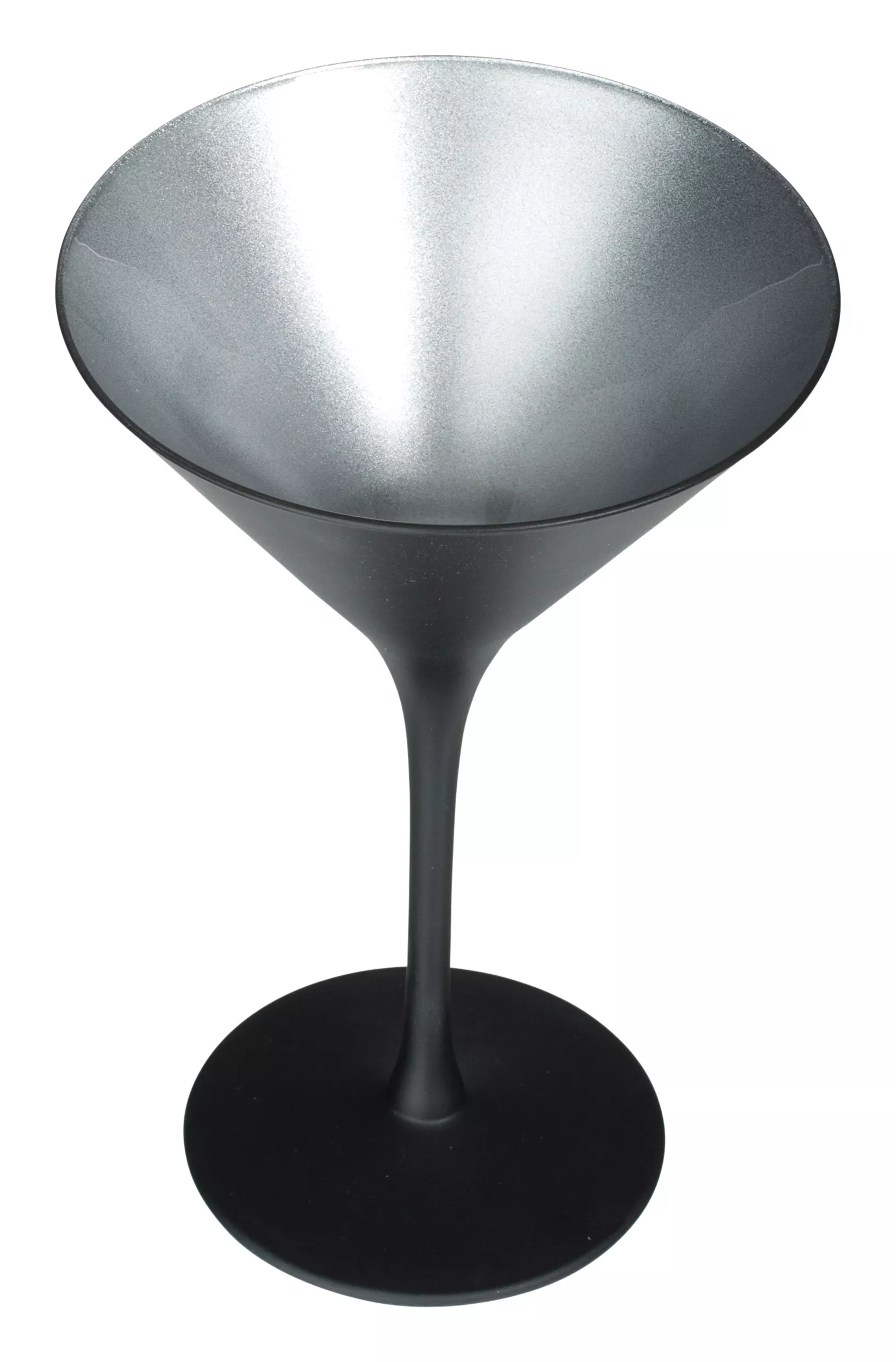 Martini glass, matt black/silver, Elements Stölzle - 240ml Martini glass, matt black/silver, Elements Stölzle - 240ml