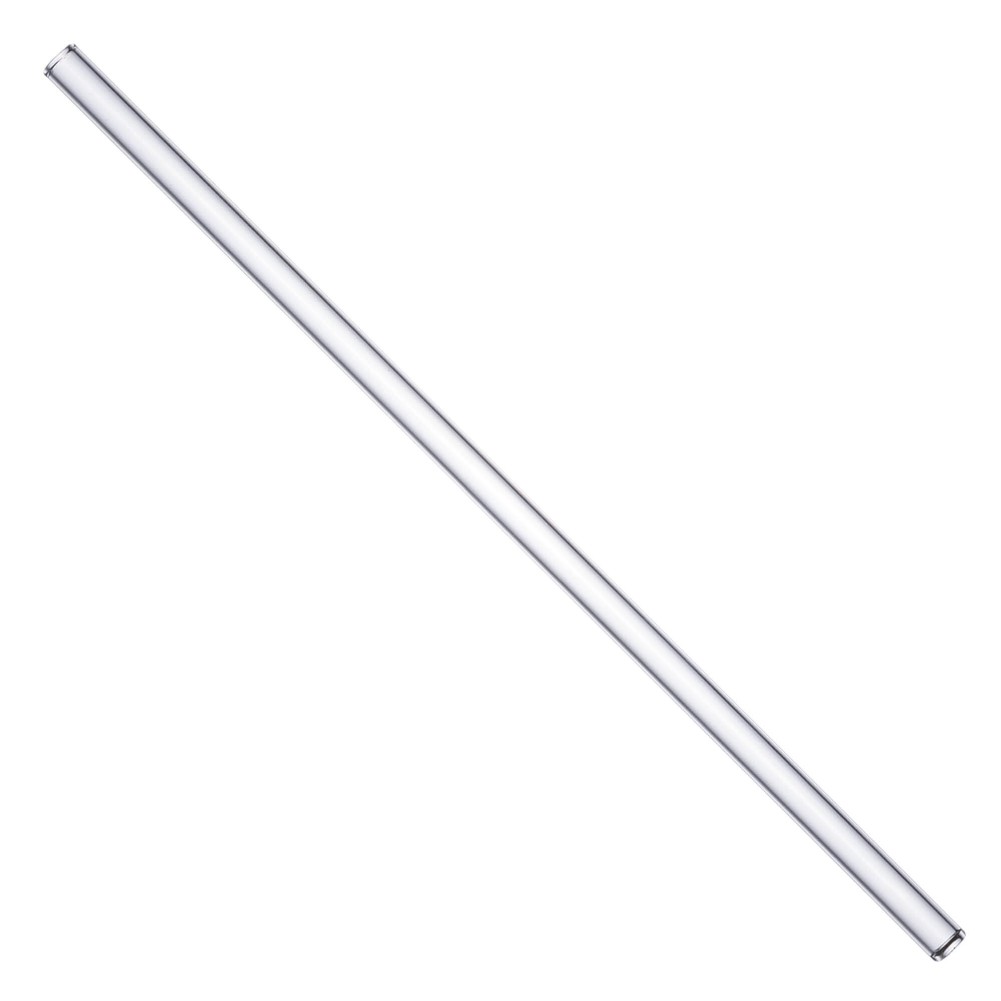 Glass drinking straws (230x8mm) - clear (50 pcs. + 3 brushes)