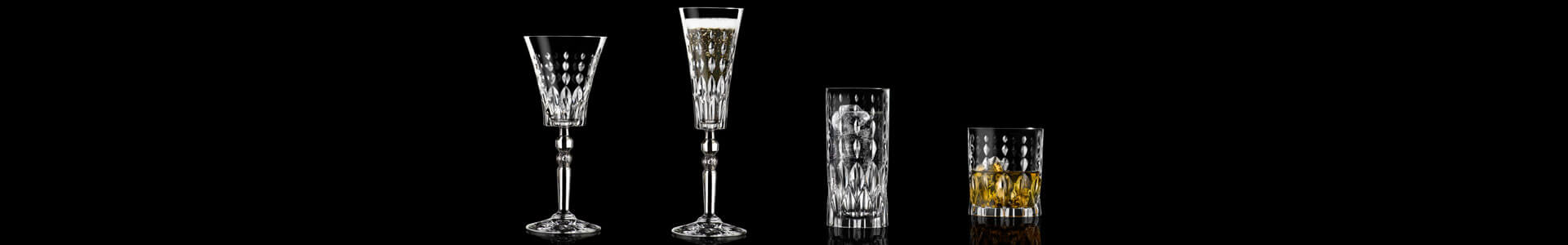 Stemware and tumblers from the Marilyn series by RCR.