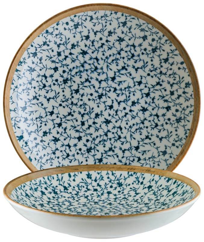 Bonna Calif Bloom Deep plate 25cm blue - 6 pcs. Bonna Calif Bloom Deep plate 25cm blue - 6 pcs.