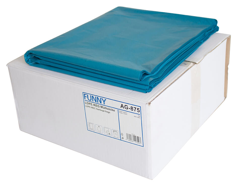 Waste bags, blue, Type80 - 240l  (100 pcs.)