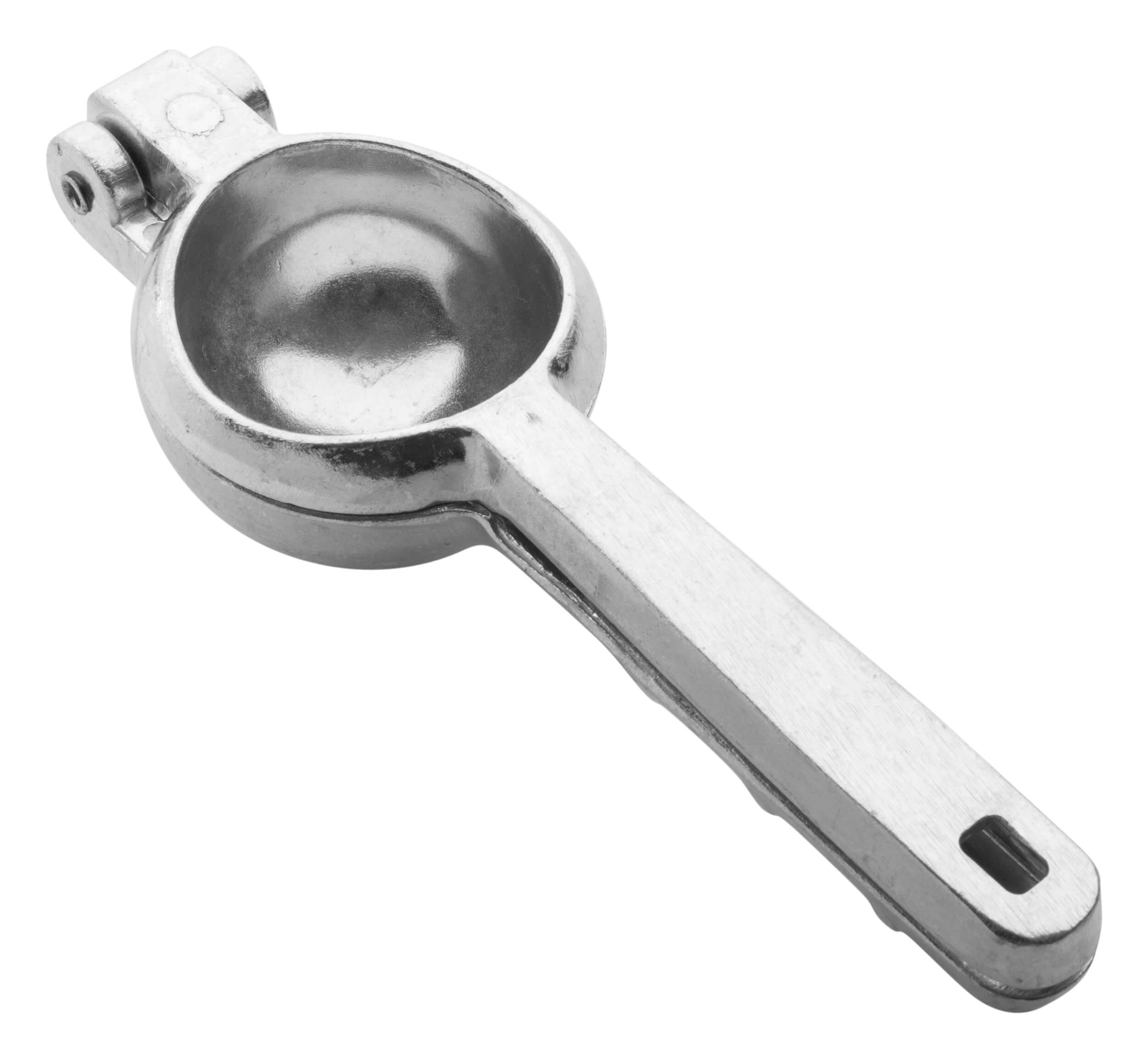 Lime squeezer (mexican elbow), silver - aluminium alloy