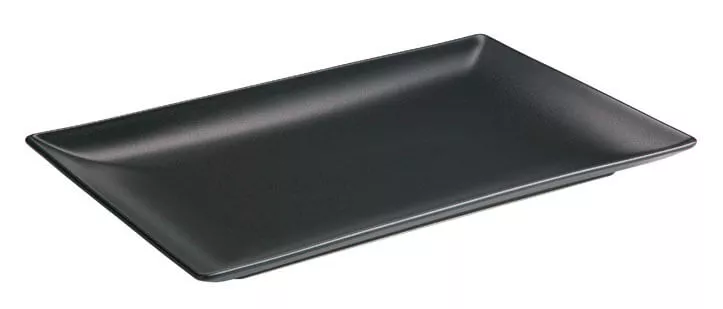 Plate Luna Stoneware, black - 30x20cm (6 pcs.) Plate Luna Stoneware, black - 30x20cm (6 pcs.)