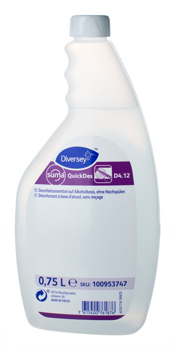 Disinfectant refill Suma Quicksan, Diversey - 750ml