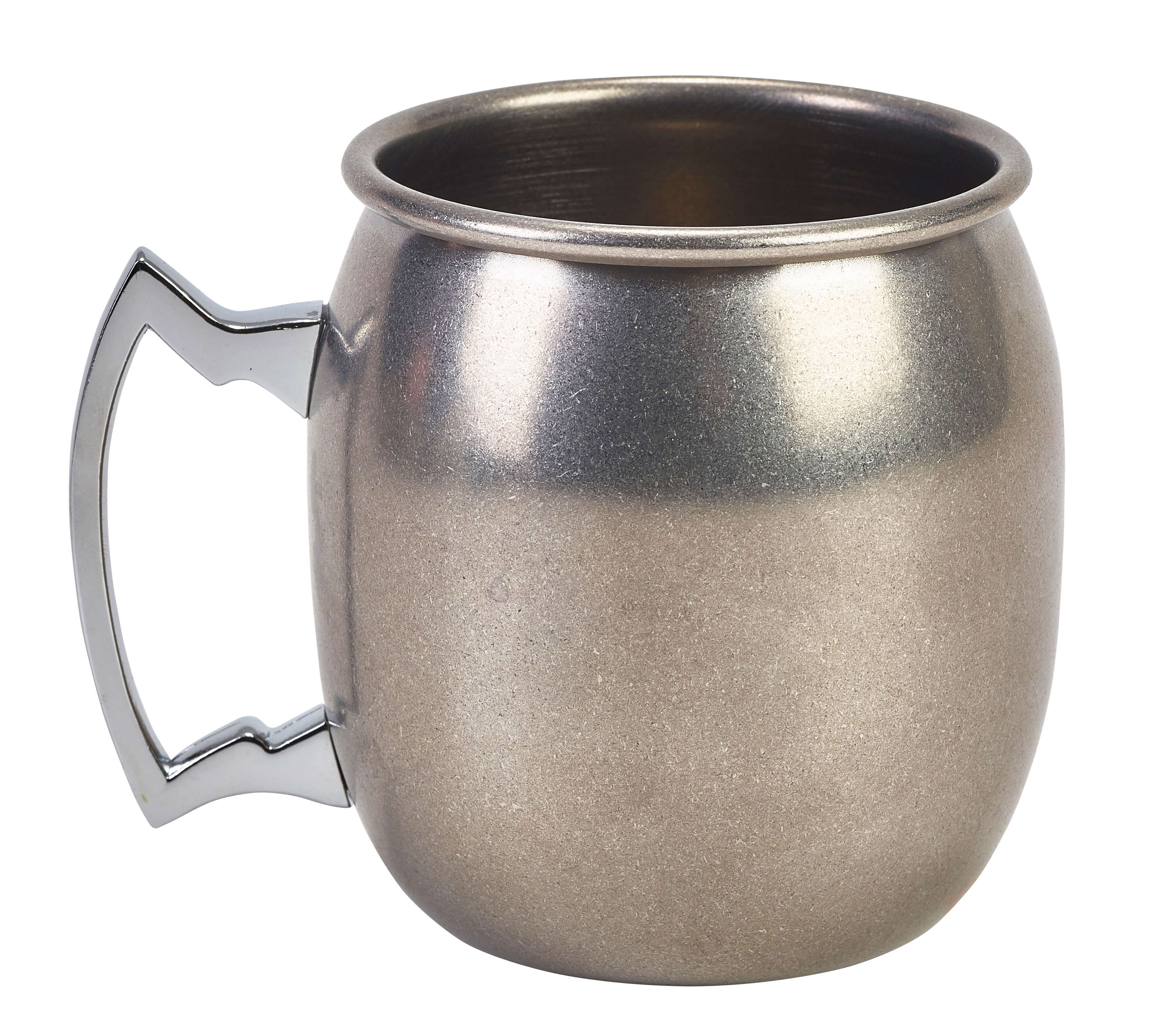 Moscow Mule mug, vintage stainless steel, plain - 400ml