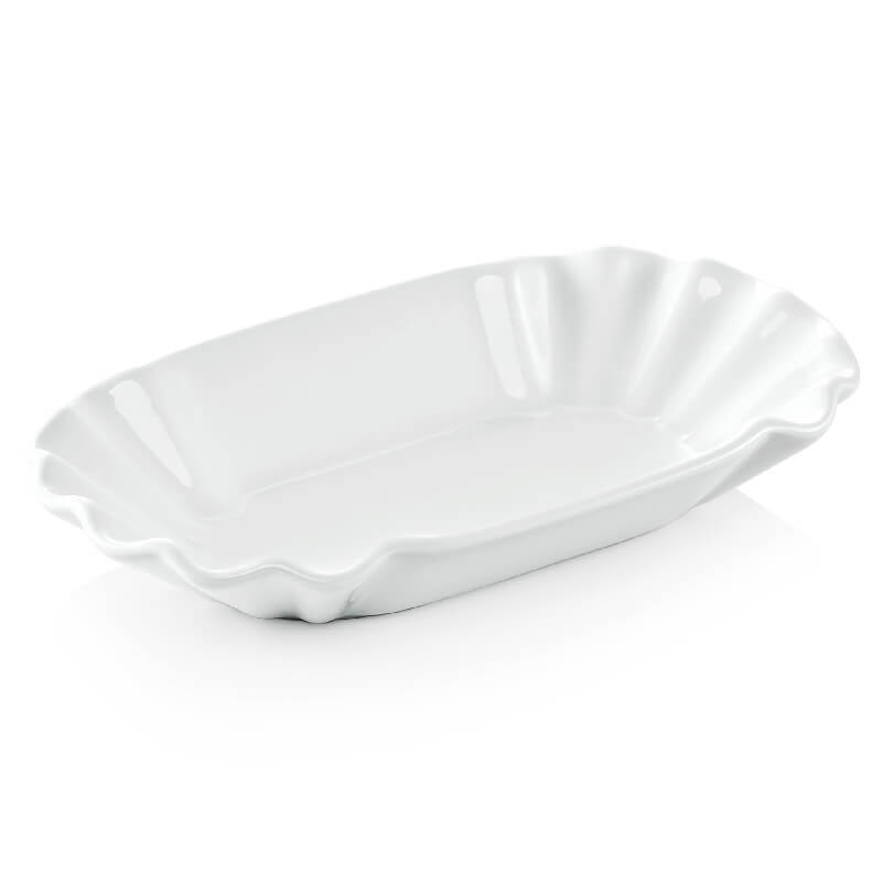 Chip bowl porcelain white - 20x11x3cm (6 pcs.) Chip bowl porcelain white - 20x11x3cm (6 pcs.)