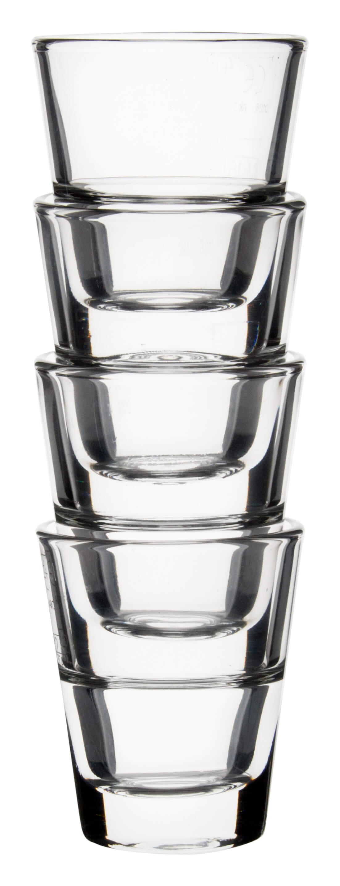 Shotglas, StackUp Arcoroc - 45ml, 2+4cl CM (12pcs.)