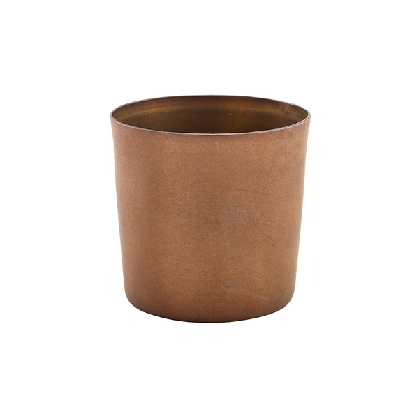 Serving Cup stainless steel vintage copper-colored - 8,5x8,5cm/420ml (12 pcs.)