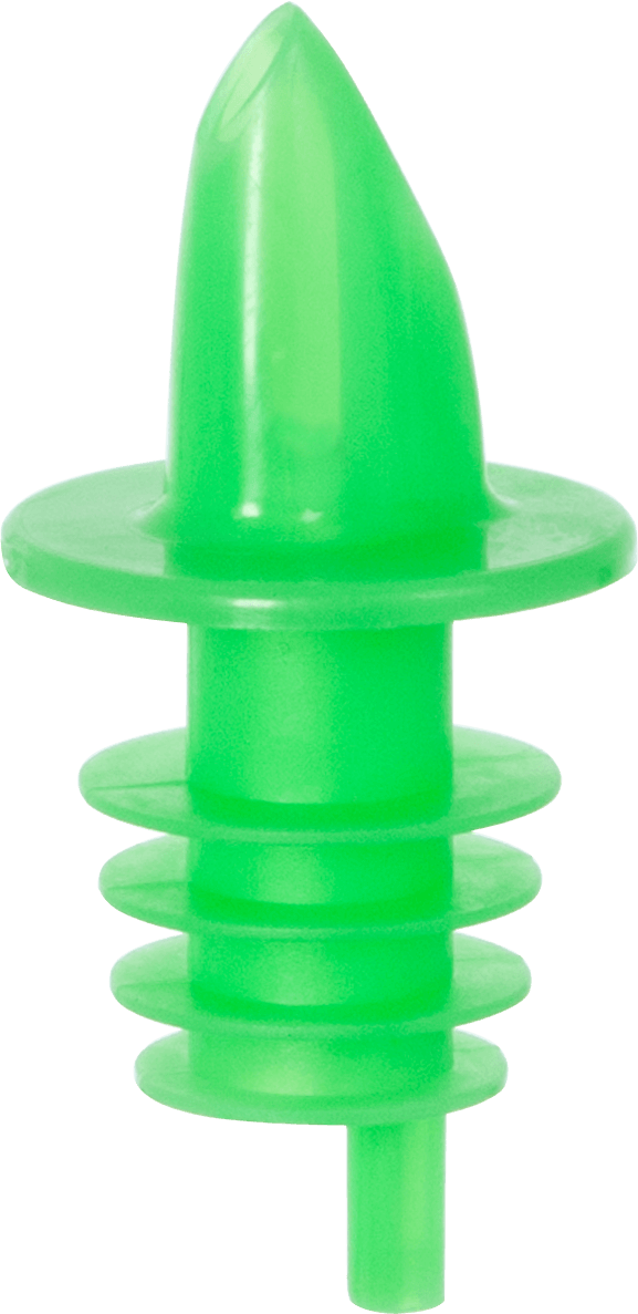 Pourer, plastic, slow - neon green