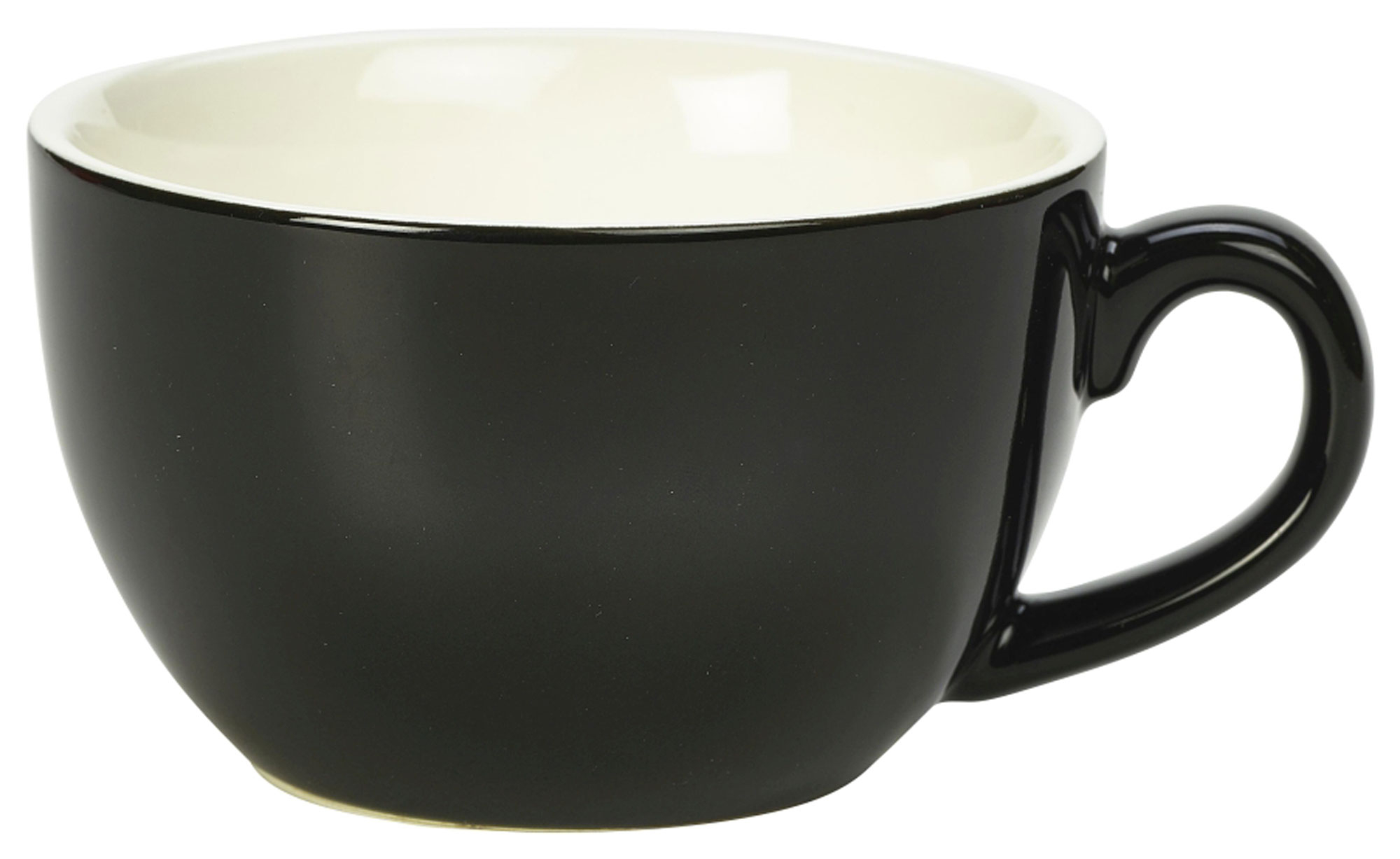 Cappuccino cup black - 175ml (6 pcs.)