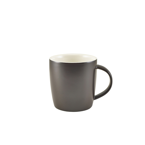 Mug porcelain matte black – 350 ml (6 pcs.)