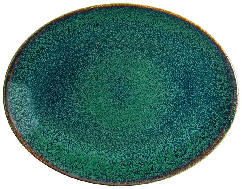 Bonna Ore Mar Moove Oval plate 31x24cm green - 6 pcs. Bonna Ore Mar Moove Oval plate 31x24cm green - 6 pcs.