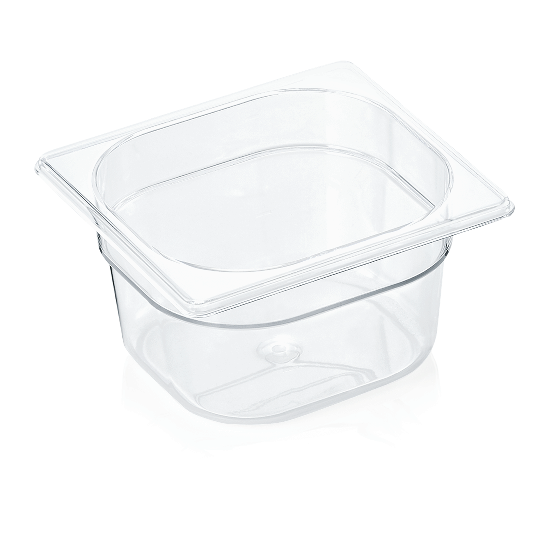 GN 1/6 container with scale, polycarbonate transparent - H 10cm (GN 94 series)