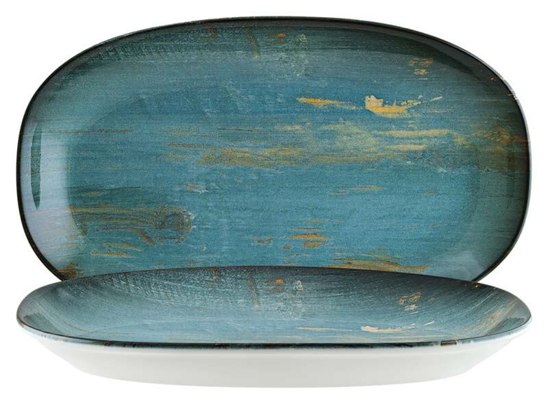 Bonna Madera Mint Gourmet Oval plate 15x8,5cm blue - 12 pcs.
