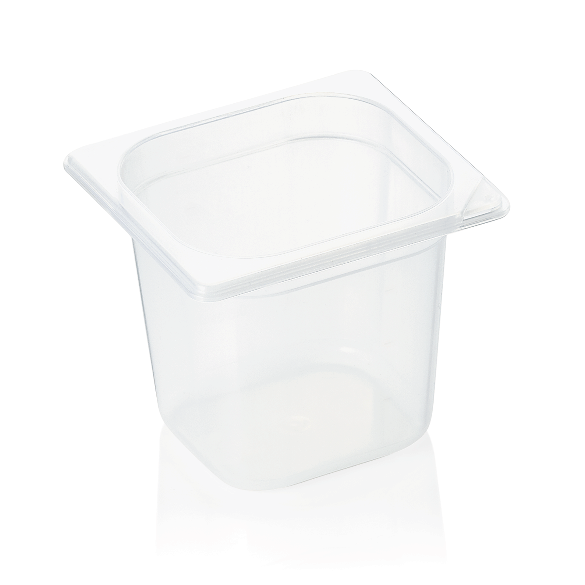 GN 1/6 container with scale, polypropylene - H 15cm (GN 89 series)