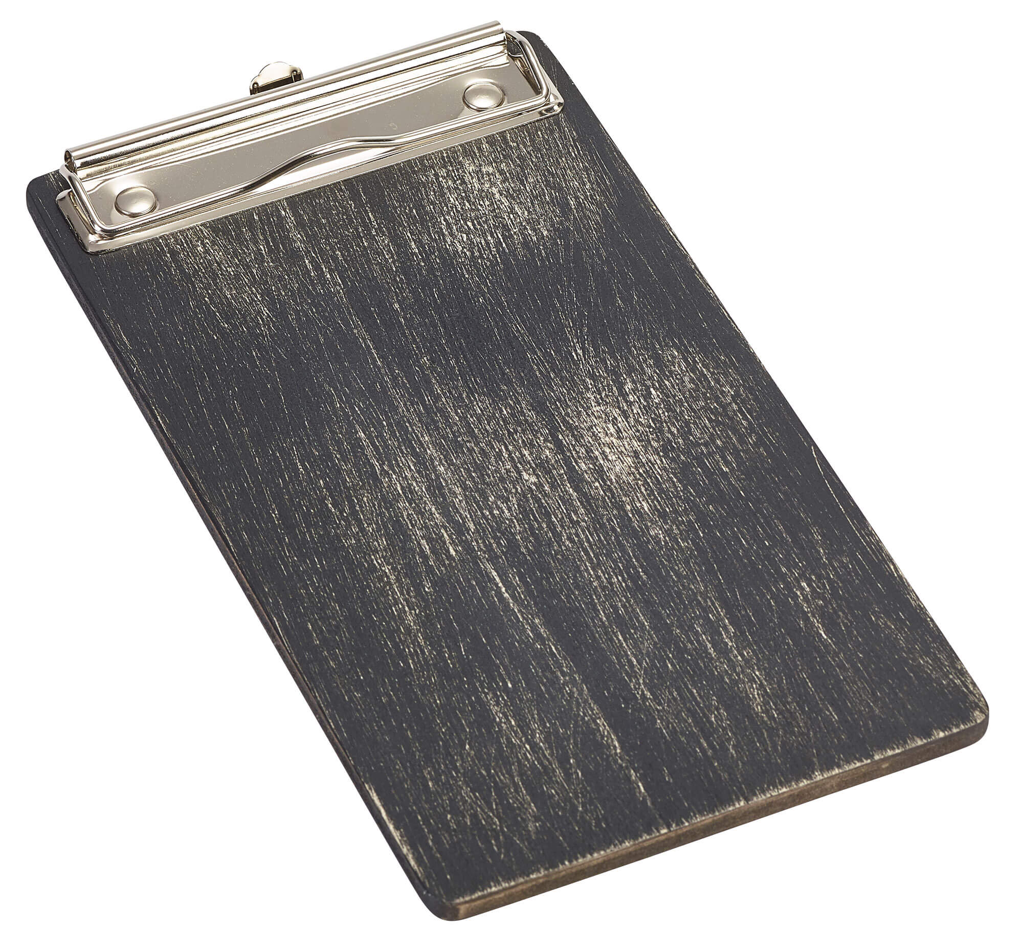 Clipboard elongated (24,5x13cm), wooden - black