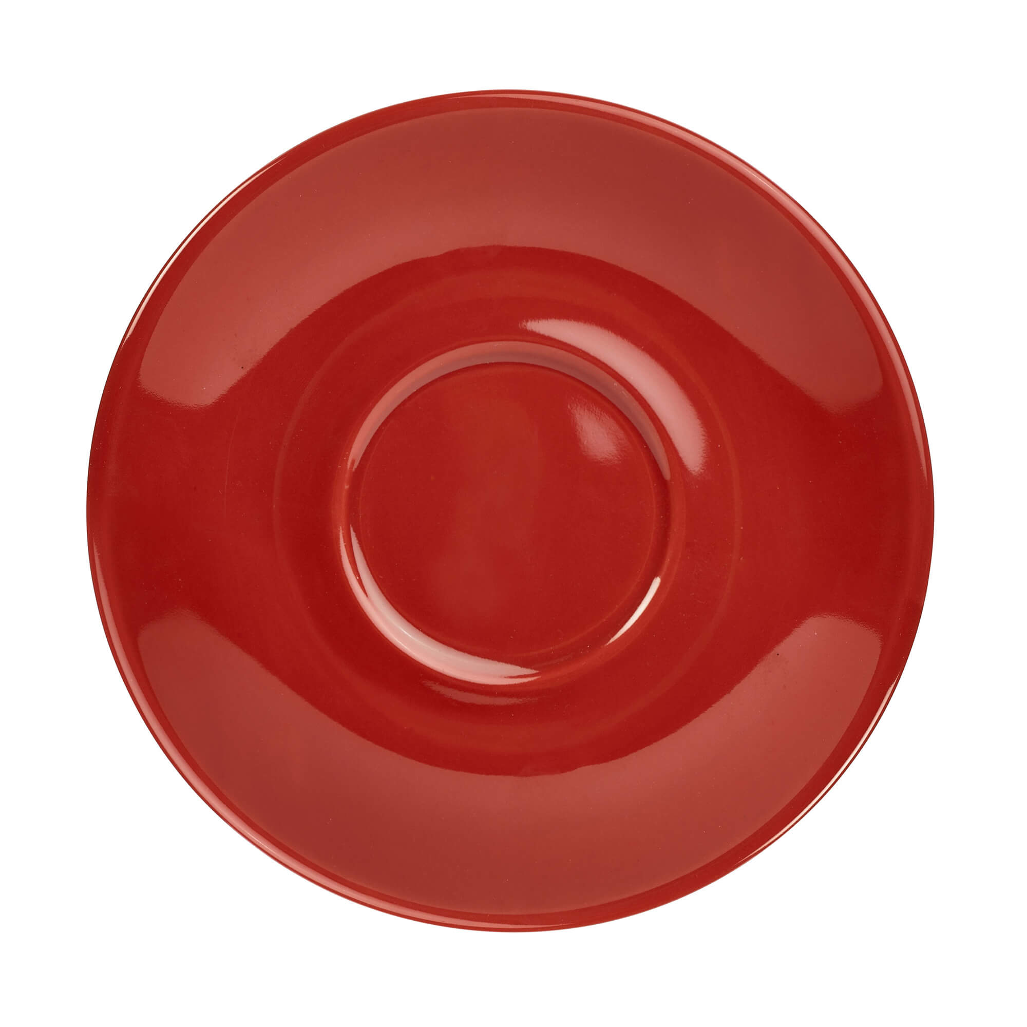 Saucer espresso cup red - 12cm (6 pcs.)