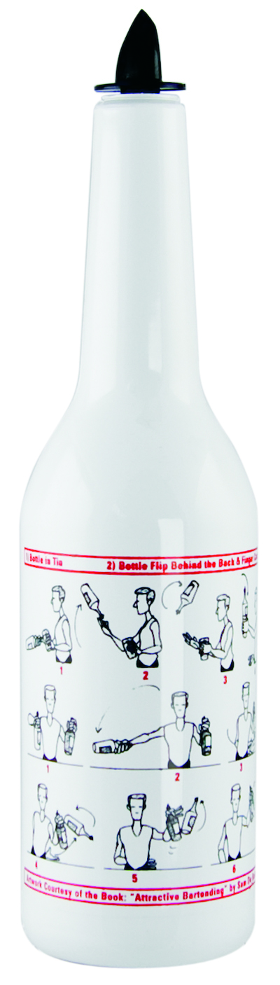 Flair bottle - overprint blue
