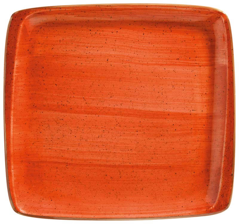 Bonna Aura Terracotta Moove Plate 27x25cm orange - 6 pcs. Bonna Aura Terracotta Moove Plate 27x25cm orange - 6 pcs.