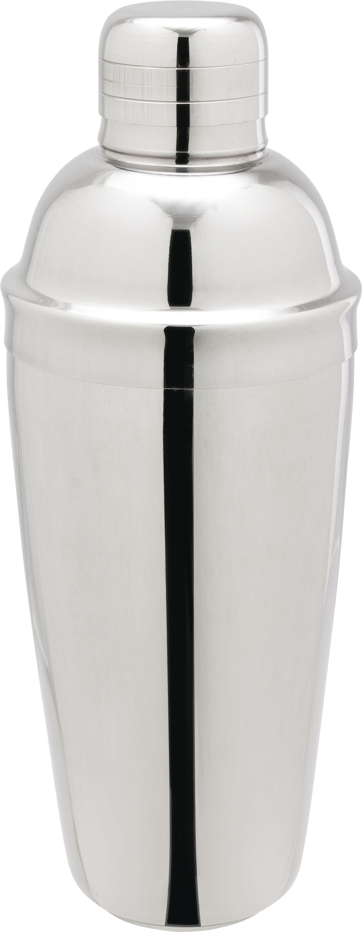 Cocktail shaker, stainless steel, tripartite, polished - 700ml