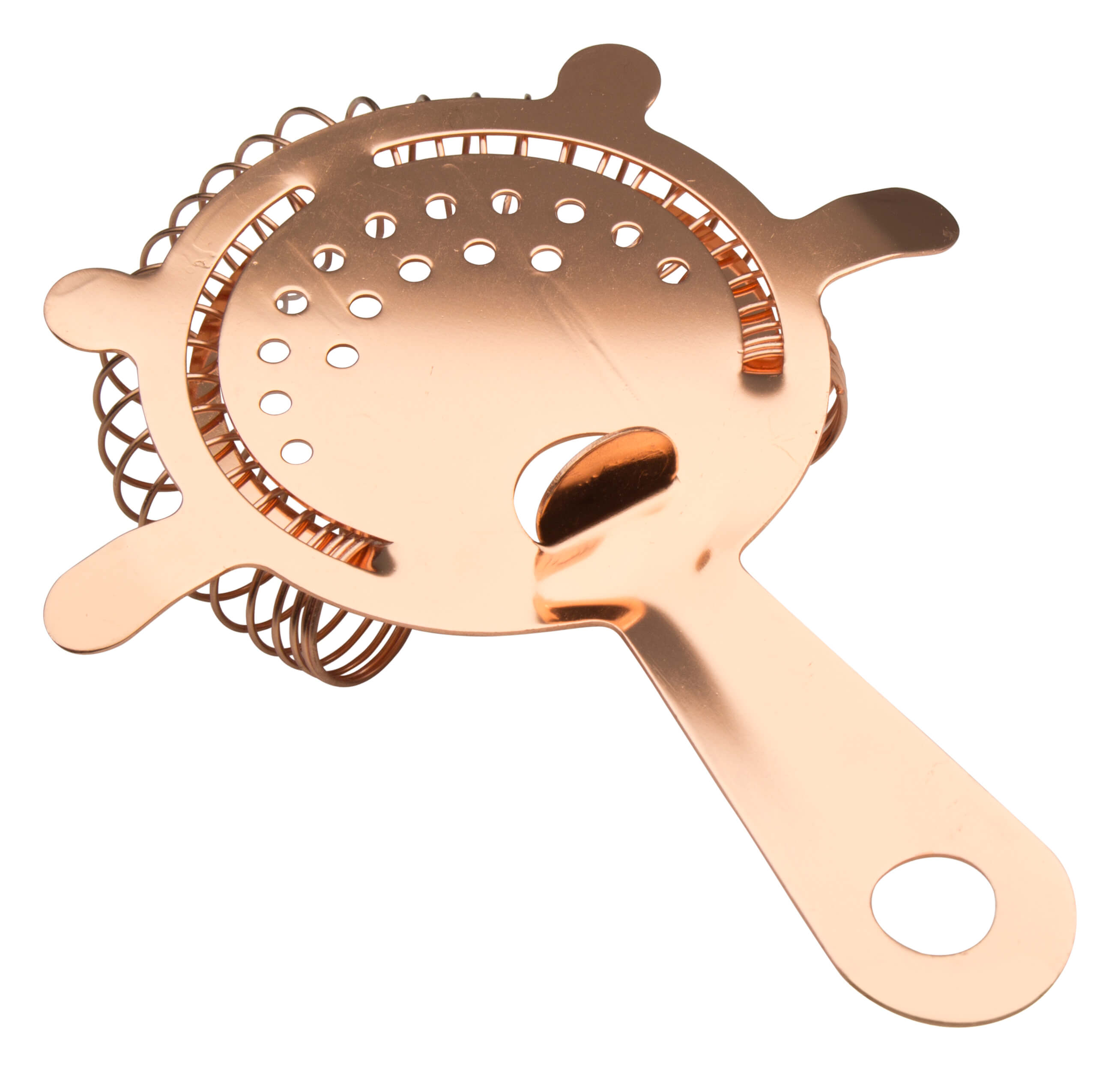 Strainer stainless steel - copper colored (8cm)